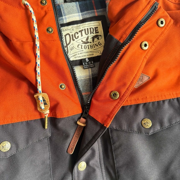 Picture Organics Jack Insulated Wind-Waterproof Ski Snowboard Jacket Men's Small - Picture 13 of 16